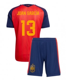 Billige Fotballdrakt Spania Joan Garcia #13 Replika Hjemmedraktsett Barn VM 2026 Kortermet (med bukser)